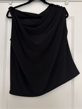 Express Black off the shoulder Draped Top
